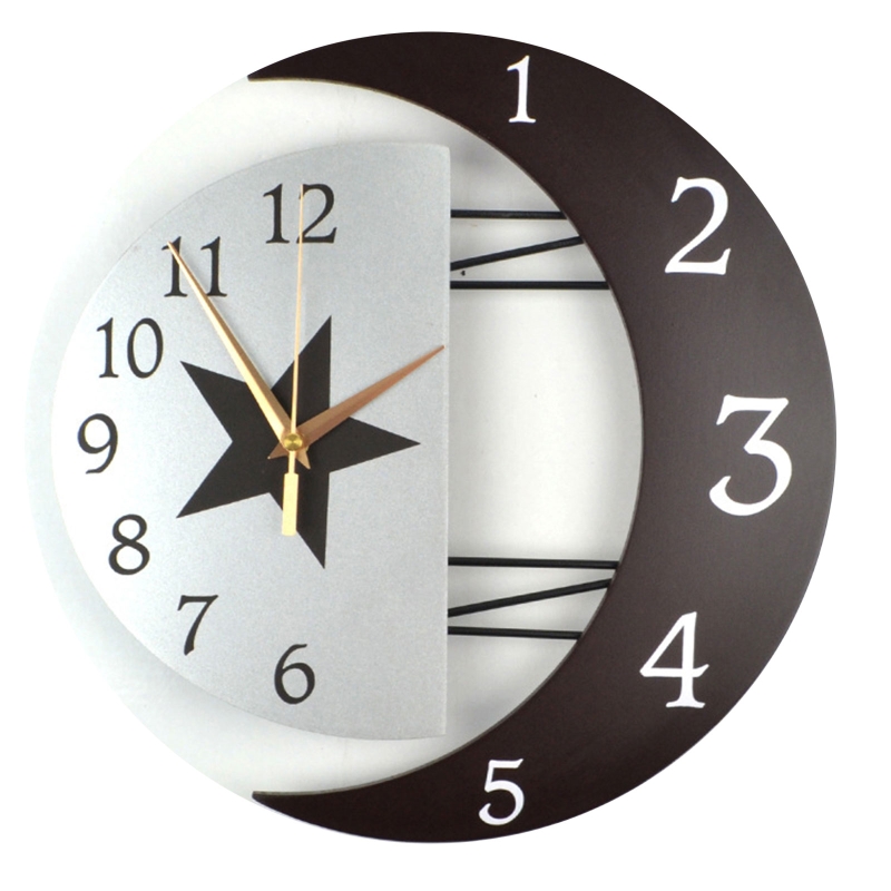 Modern Mute Wall Clock ย้ายเงี - Resin Art Wall Clock บทวิจารณ์และราคา