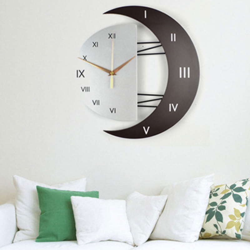 Modern Mute Wall Clock ย้ายเงี - Resin Art Wall Clock บทวิจารณ์และราคา