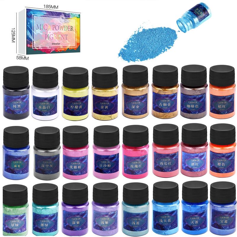 24สีอีพ็อกซี่เรซิ่น Dye Mica P - Resin Dye Opaque บทวิจารณ์และราคา