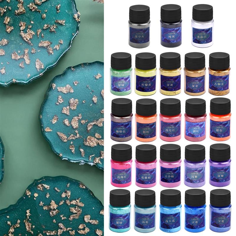 24สีอีพ็อกซี่เรซิ่น Dye Mica P - Resin Dye Opaque บทวิจารณ์และราคา