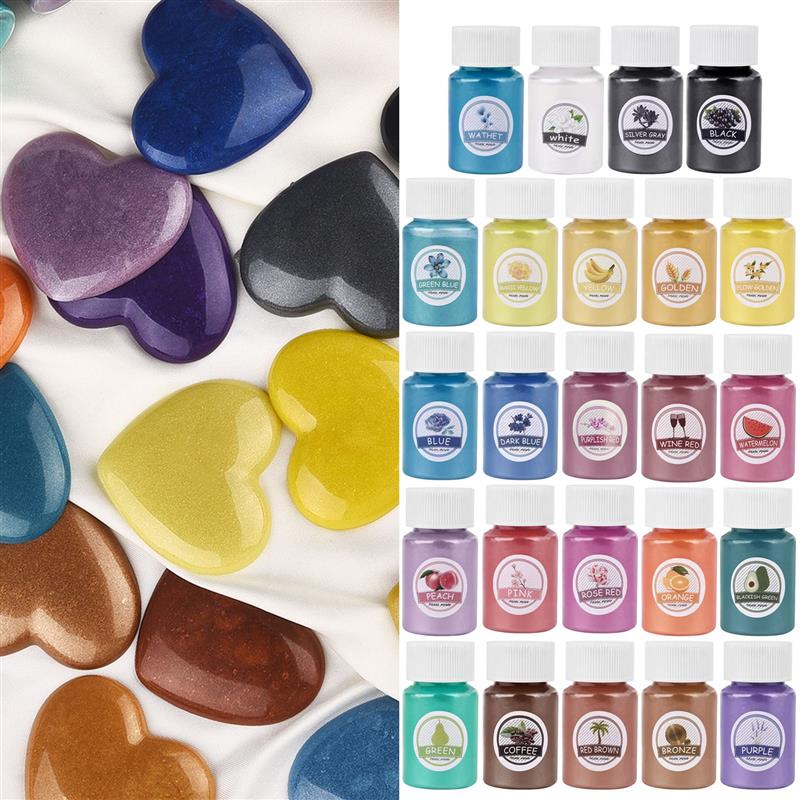 24สีอีพ็อกซี่เรซิ่น Dye Mica P - Resin Dye Opaque บทวิจารณ์และราคา