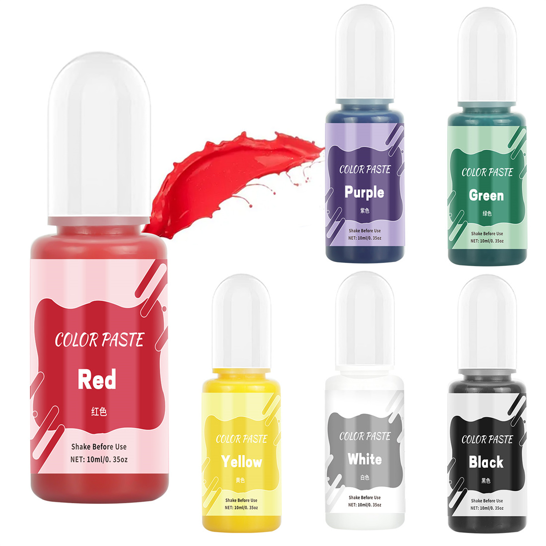 สีพ่นสีชนิดแข็ง 10 มล. สีเข้มข - Resin Dye Opaque บทวิจารณ์และราคา