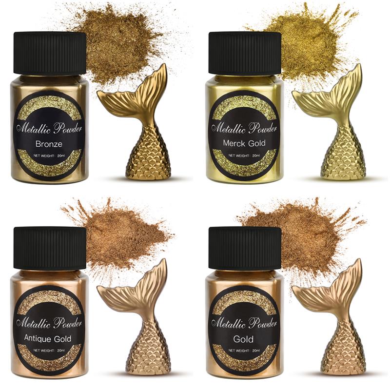 20 Ml Shimmer METALLIC GOLD Si - Resin Dye Opaque บทวิจารณ์และราคา