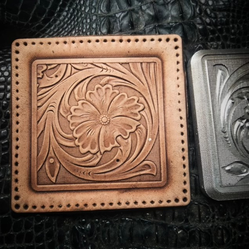 ตราประทับลายนูนหนังอะลูมิเนียม - Coaster Mold Square บทวิจารณ์และราคา