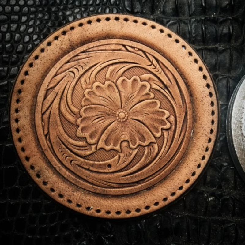 ตราประทับลายนูนหนังอะลูมิเนียม - Coaster Mold Square บทวิจารณ์และราคา